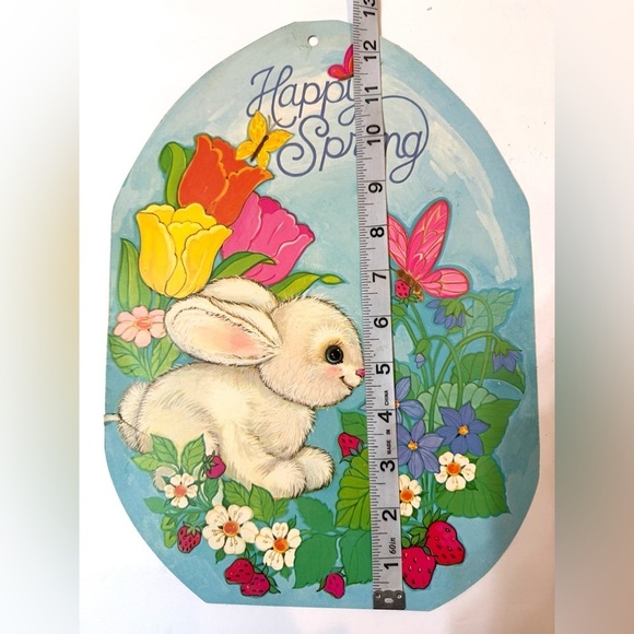 Vintage Eureka Die Cut Easter Egg And Duck Couple Decor - Picture 7 of 7